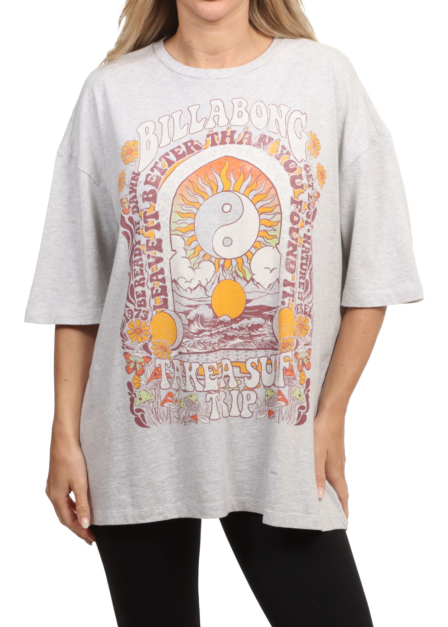 Billabong Surf Trip Tee Grey Heather