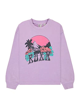 Roxy Girls Eastside Midweight Sweatshirt Crew Crocus Purple