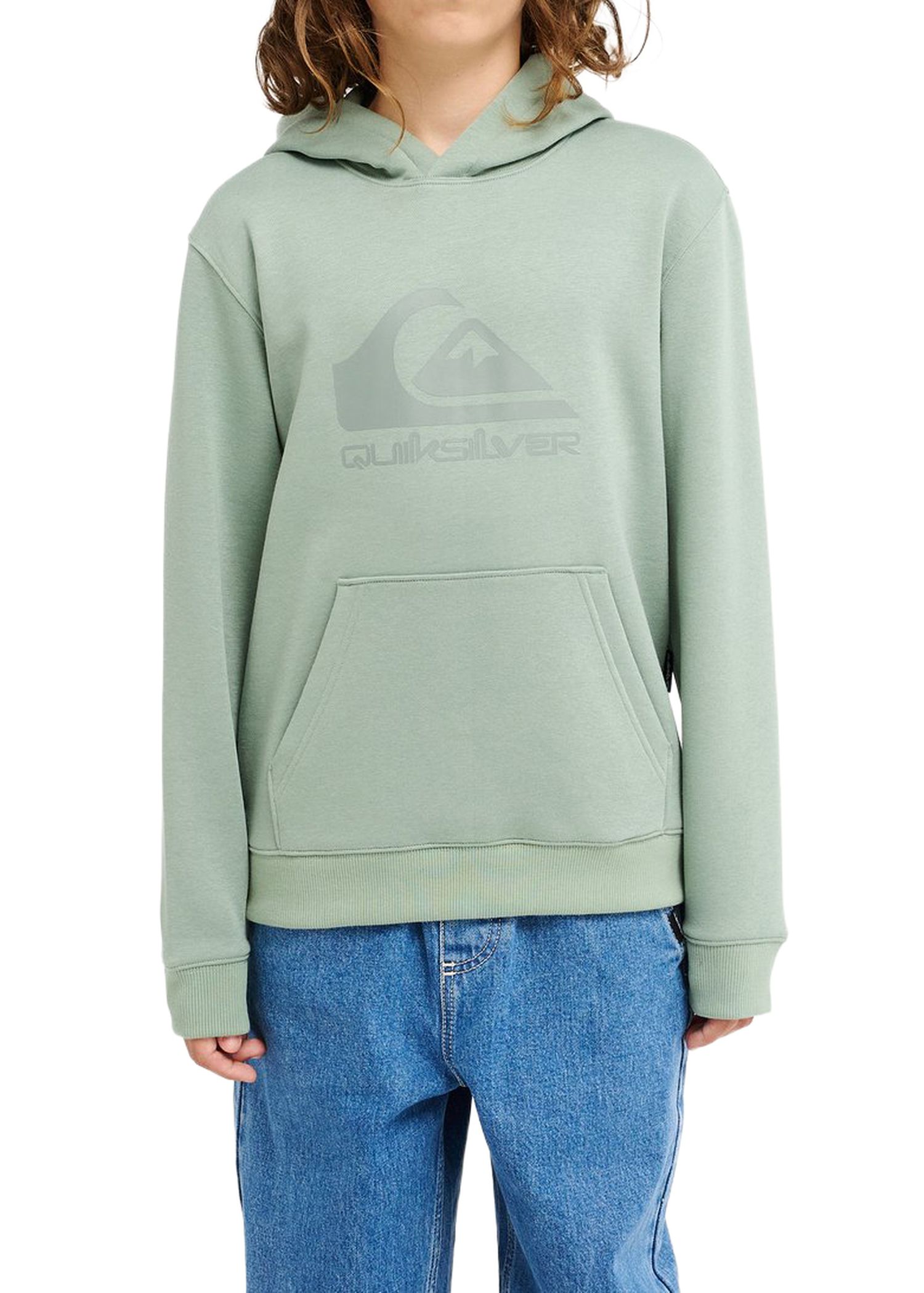 Quiksilver Boys Comp Logo Hoodie Iceberg