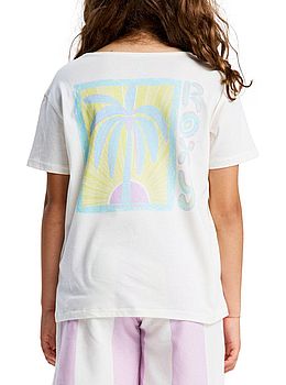 Roxy Girls Lily Night Vintage Tee Coconut