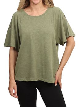 Roxy Time For Palm Tree Tee Oil Green