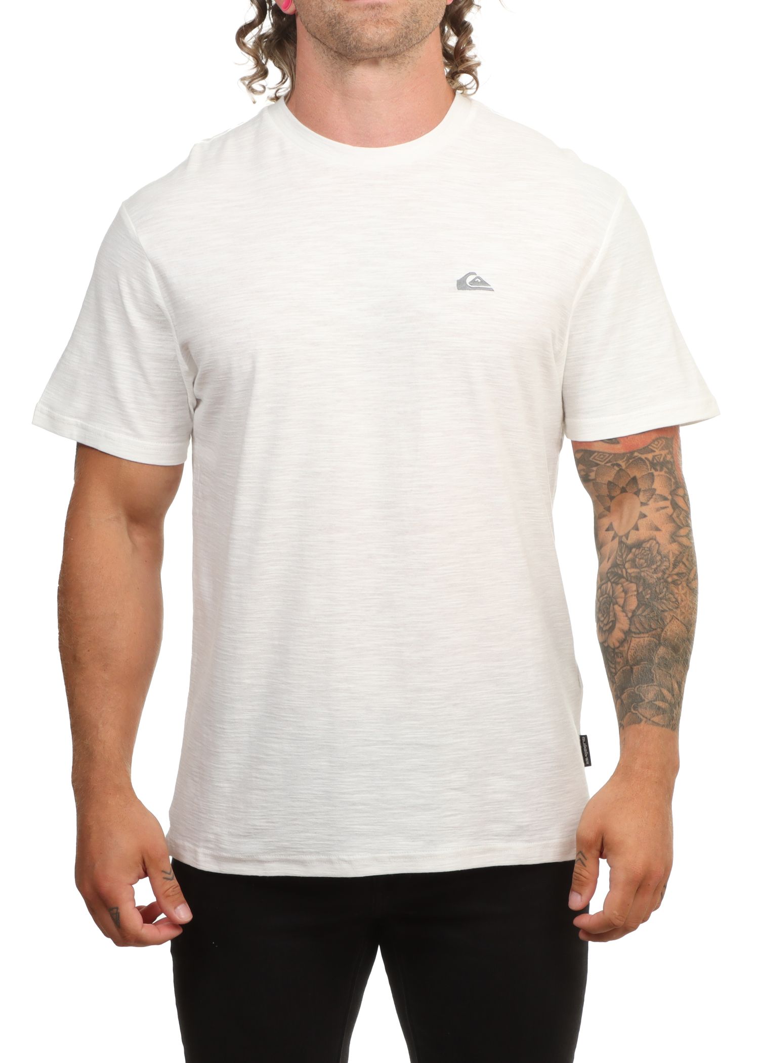 Quiksilver Slub Roundneck Tee Snow White