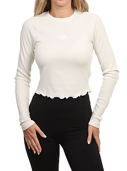 Roxy Basecamp Long Sleeve Tee Coconut Milk
