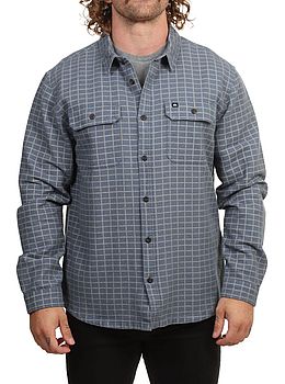 Quiksilver Salt Lake Waffle Shirt China Blue