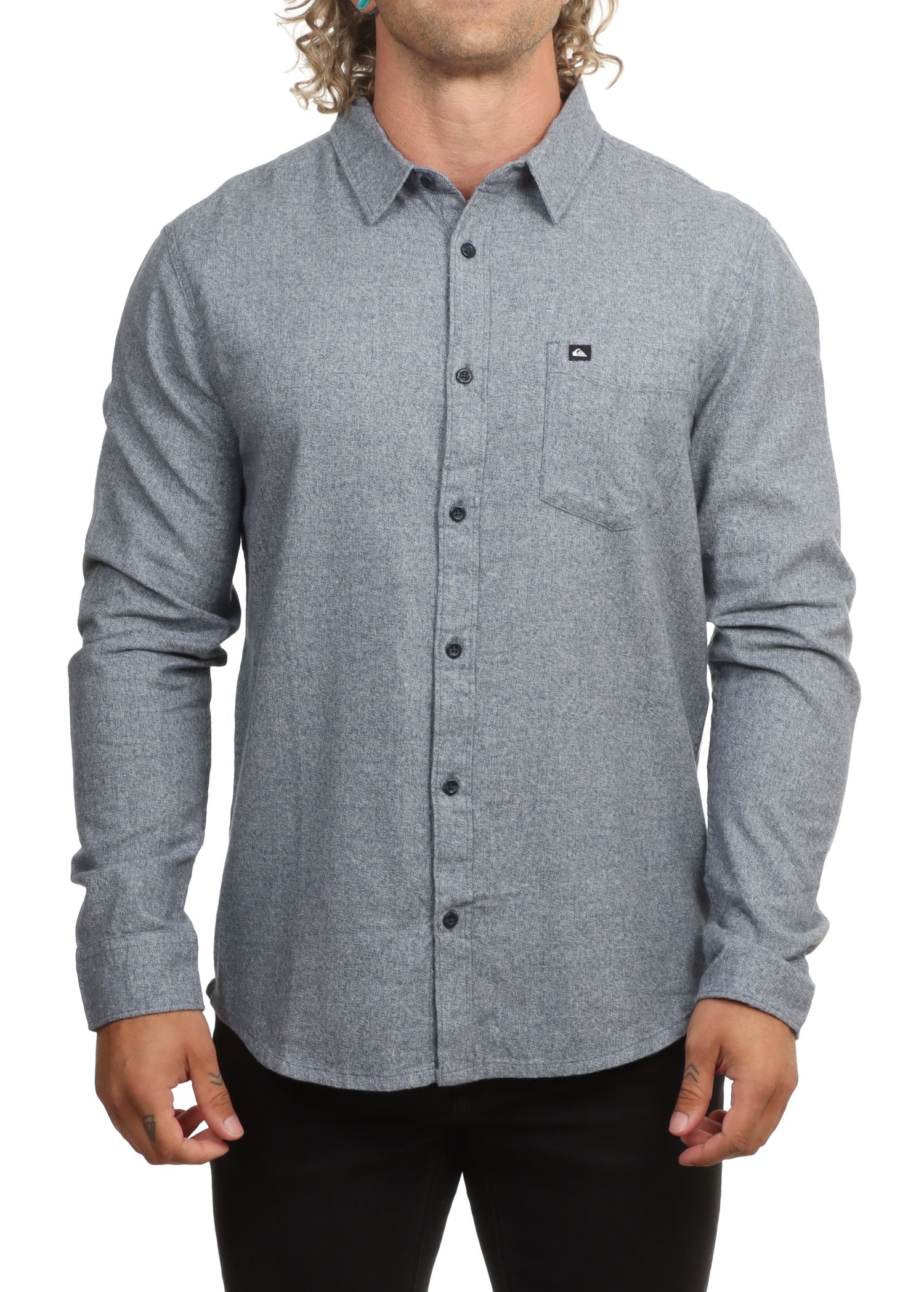 Quiksilver Motherfly Heather Shirt Dark Navy