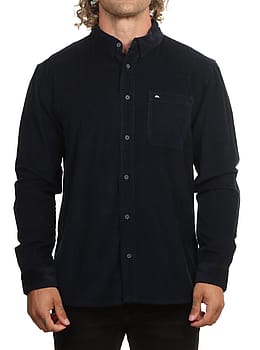 Quiksilver Smoke Trail Cord Shirt Dark Navy