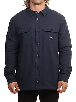 Quiksilver Venture Sherpa Solid Overshirt Navy