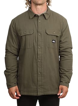 Quiksilver Venture Sherpa Solid Overshirt Leaf