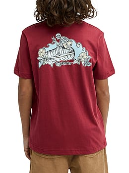 Quiksilver Boys Skeleton Ride Tee Russet