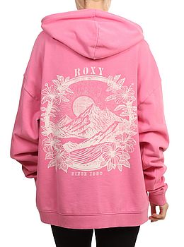 Roxy Lineup Oversized Hoodie Pink Cosmos