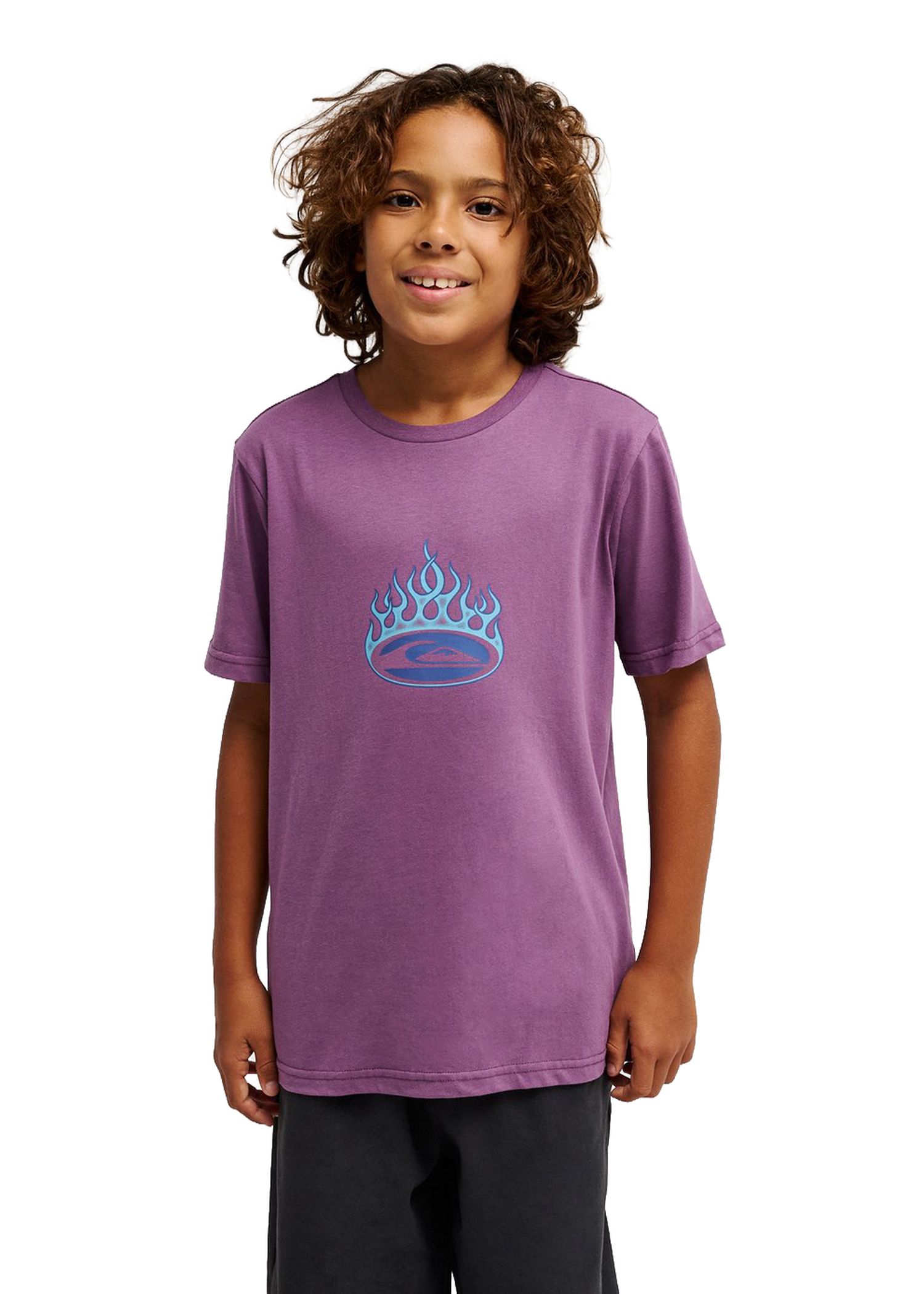 Quiksilver Boys Flaming Tee Grape Jam