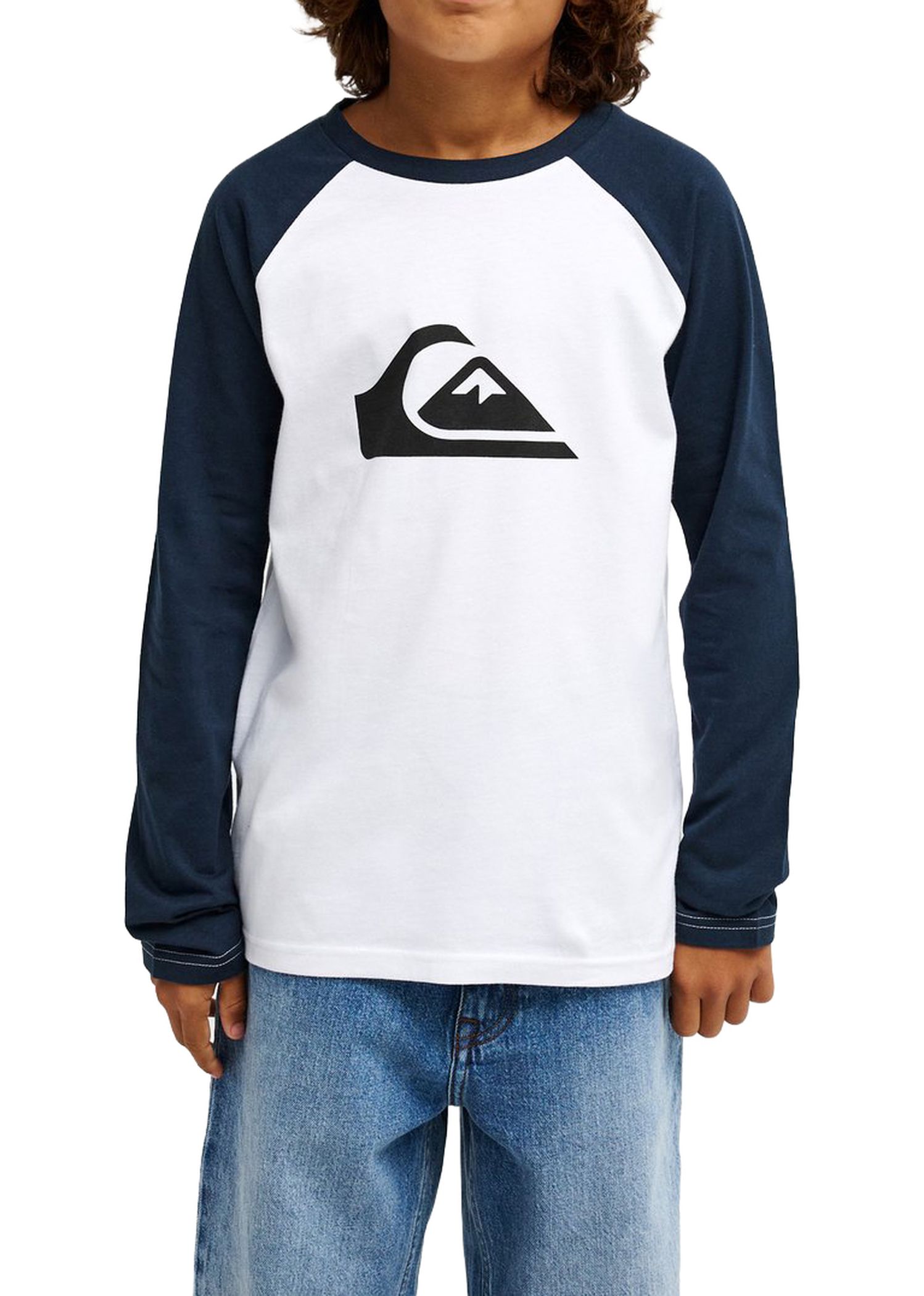Quiksilver Boys Comp Raglan Long Sleeve Navy