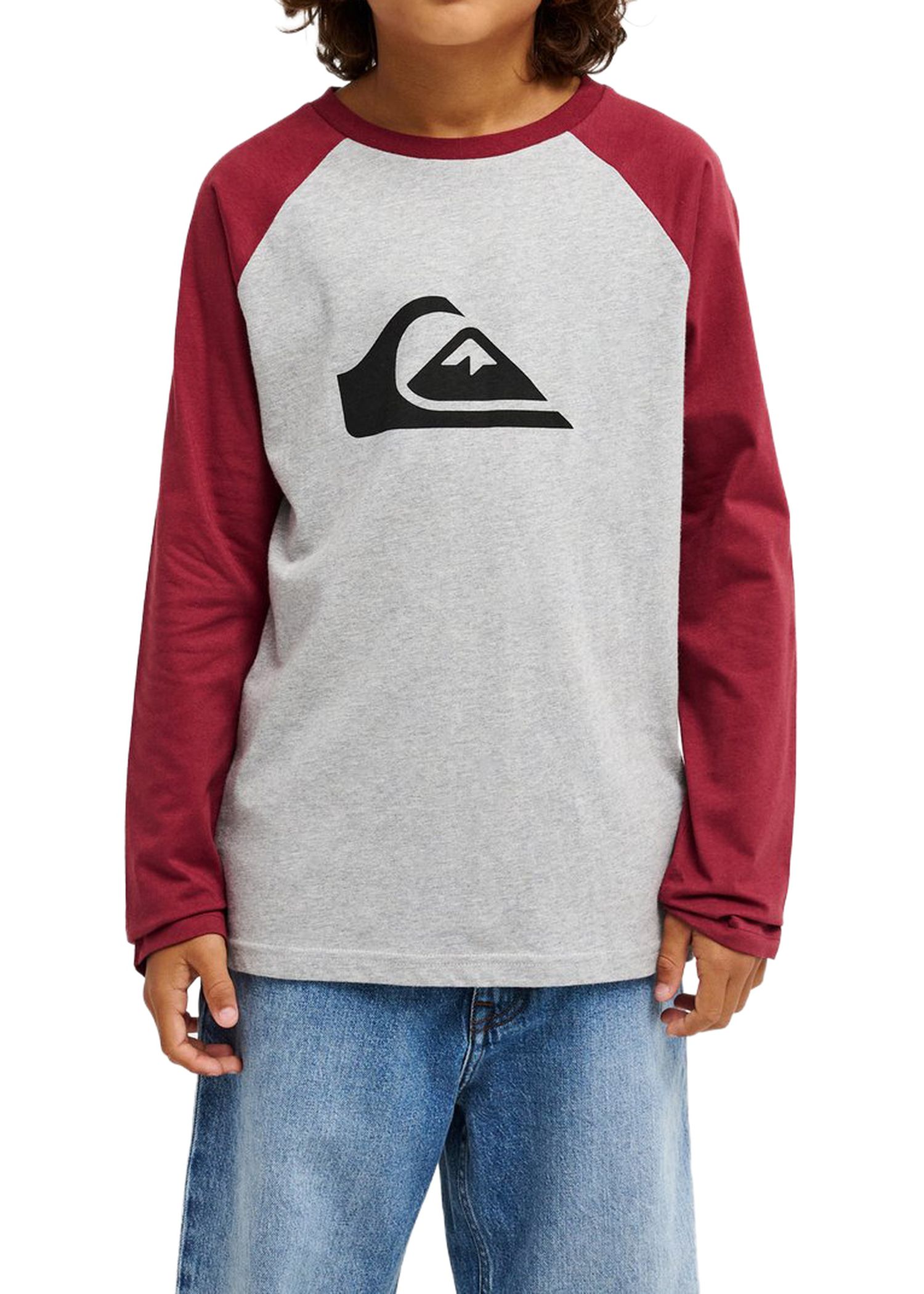 Quiksilver Boys Comp Raglan Long Sleeve Red