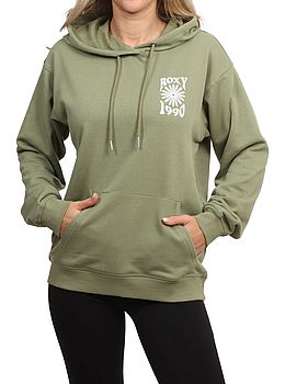 Roxy Surf Stoked Vintage Hoodie Oil Green
