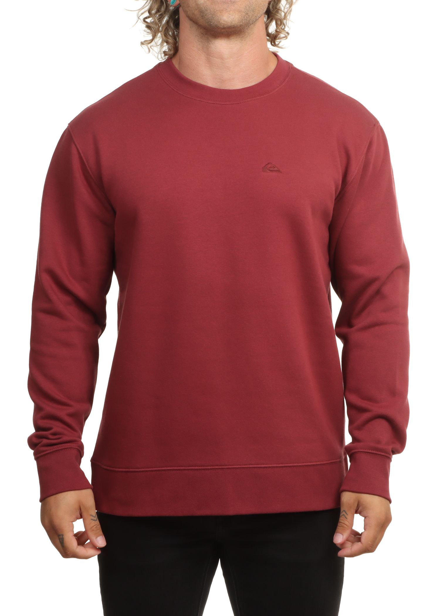 Quiksilver Salt Water Crew Oxblood Red