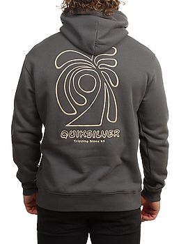 Quiksilver Salt Water Graphic Hoodie Iron Gate