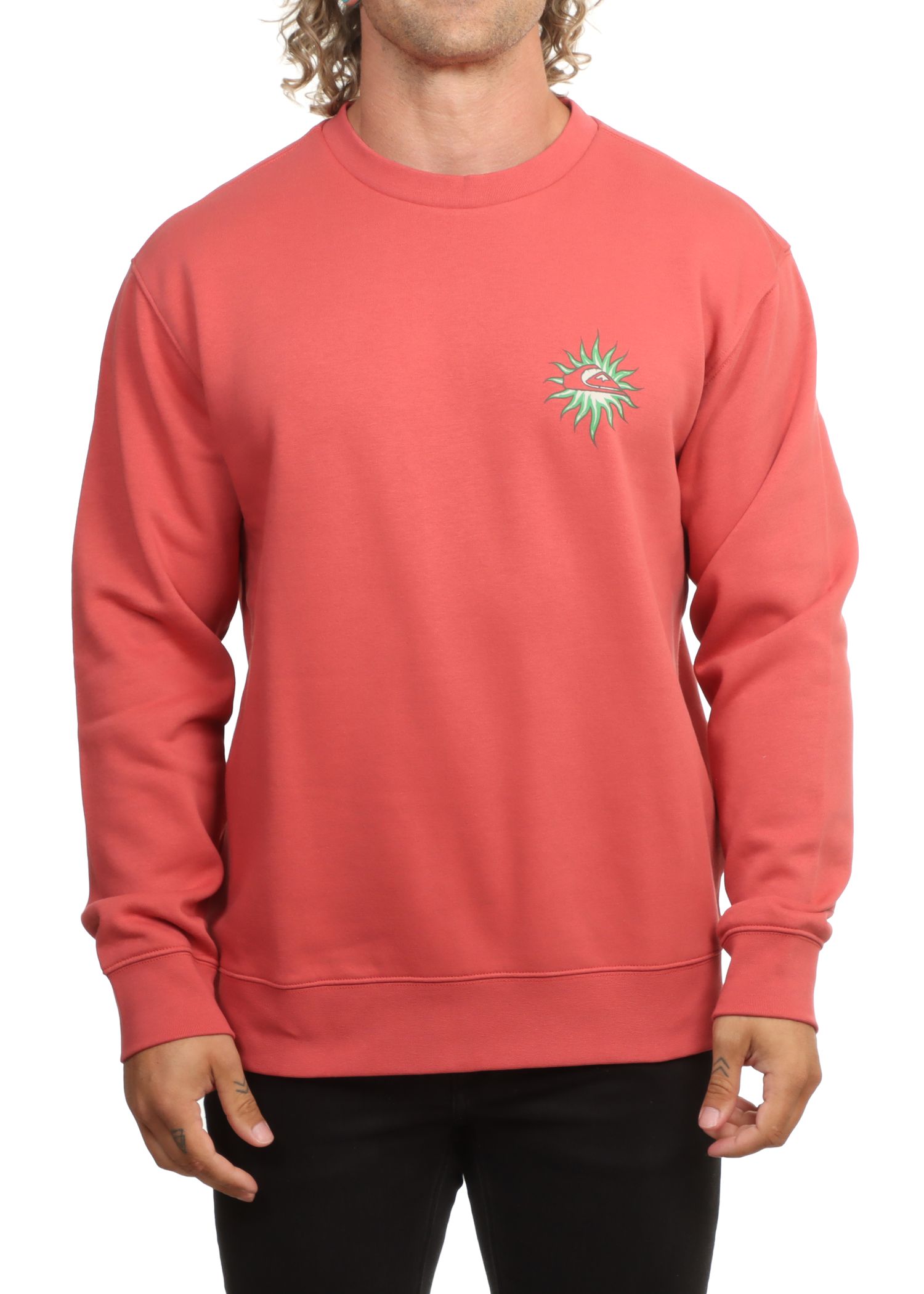 Quiksilver Salt Water Flow Crew Mineral Red