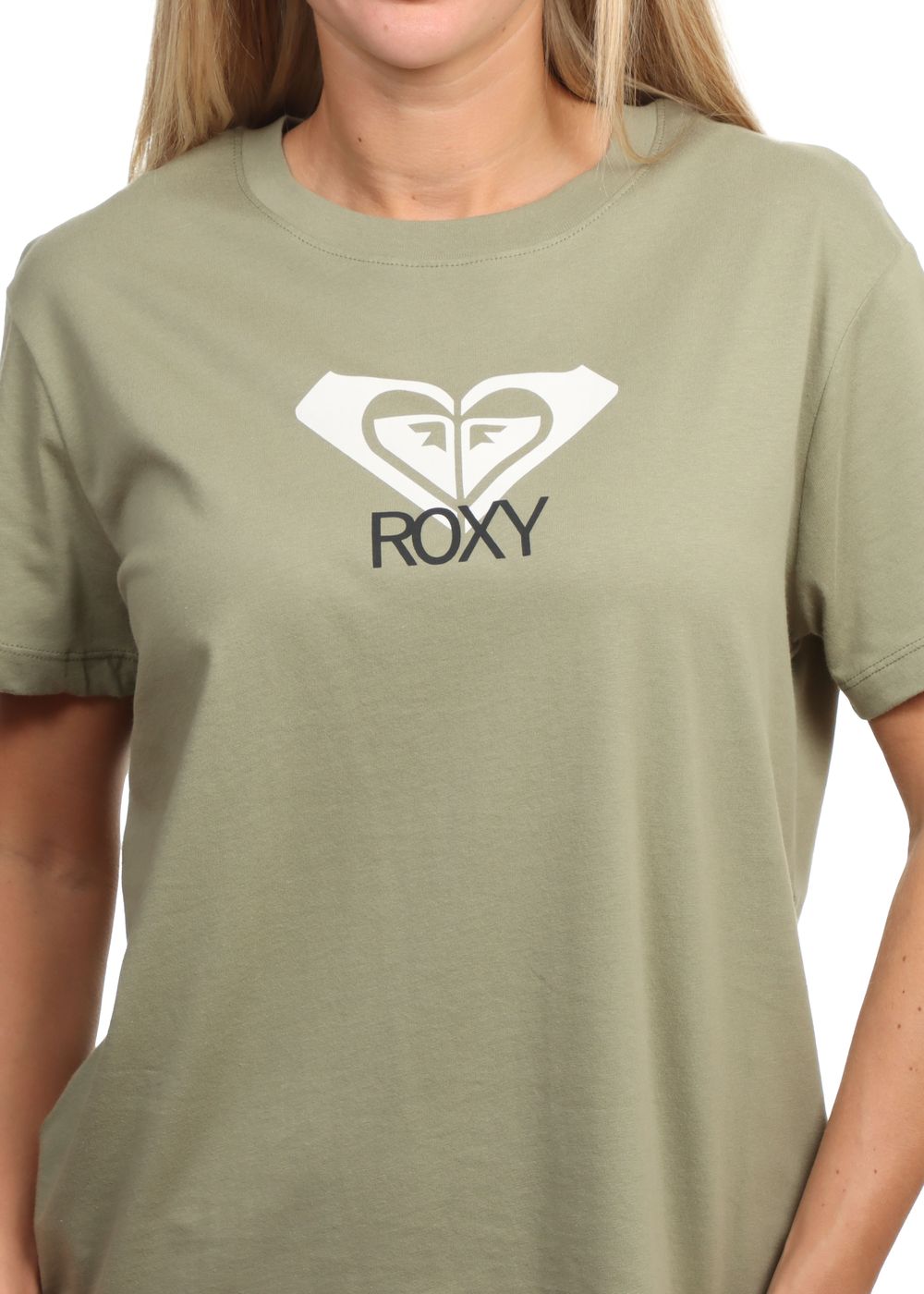 Roxy Ocean Road Art Tee Oil Green