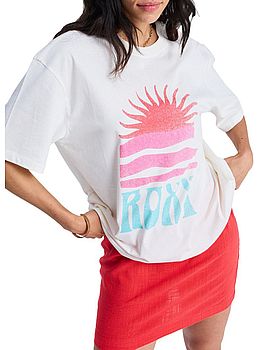 Roxy Hang Poster Tee Coconut Milk