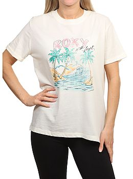 Roxy Ocean Poster Tee Coconut Milk