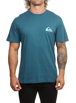 Quiksilver EV Mini Logo Tee Blue Coral