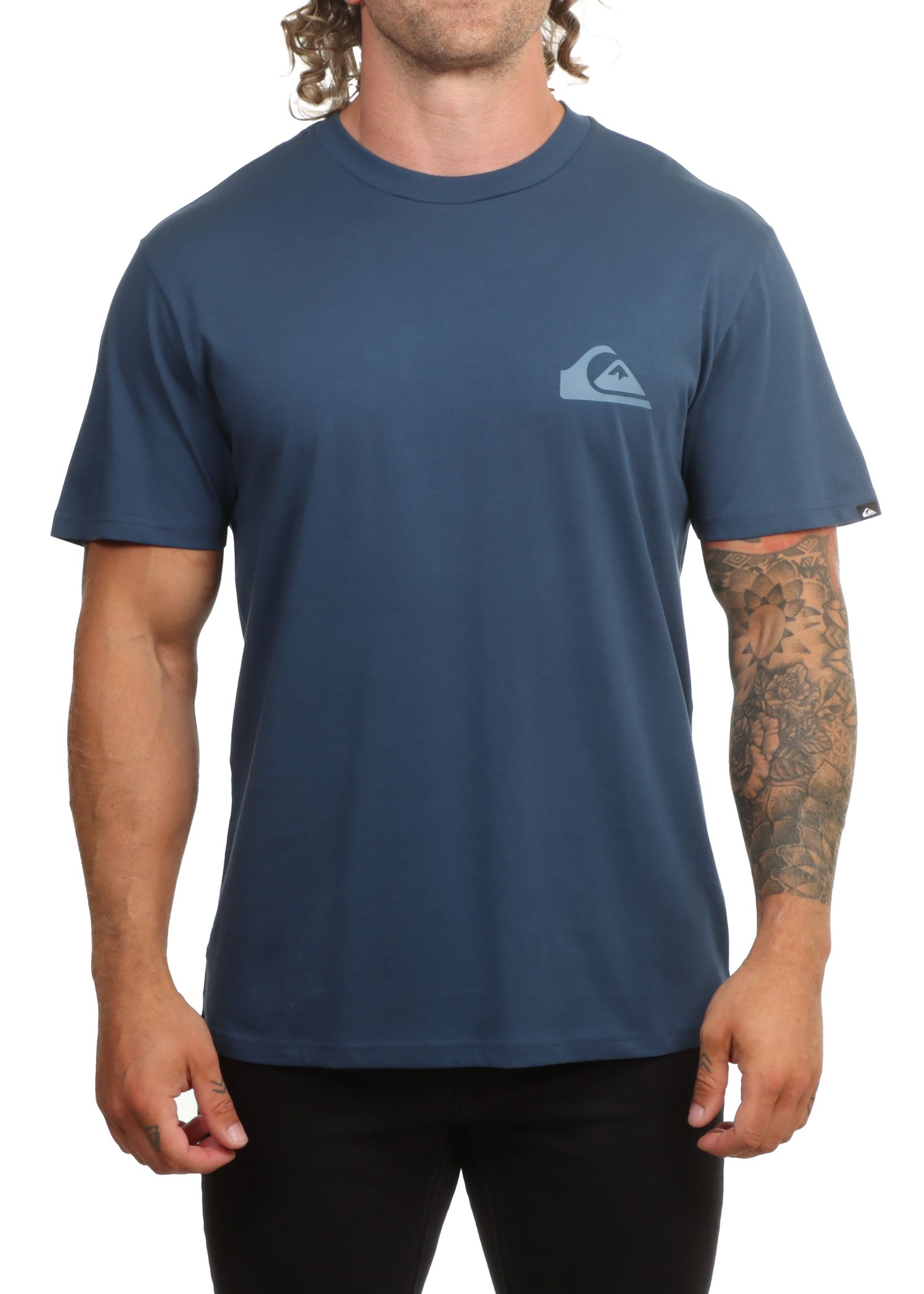 Quiksilver EV Mini Logo Tee Dark Denim