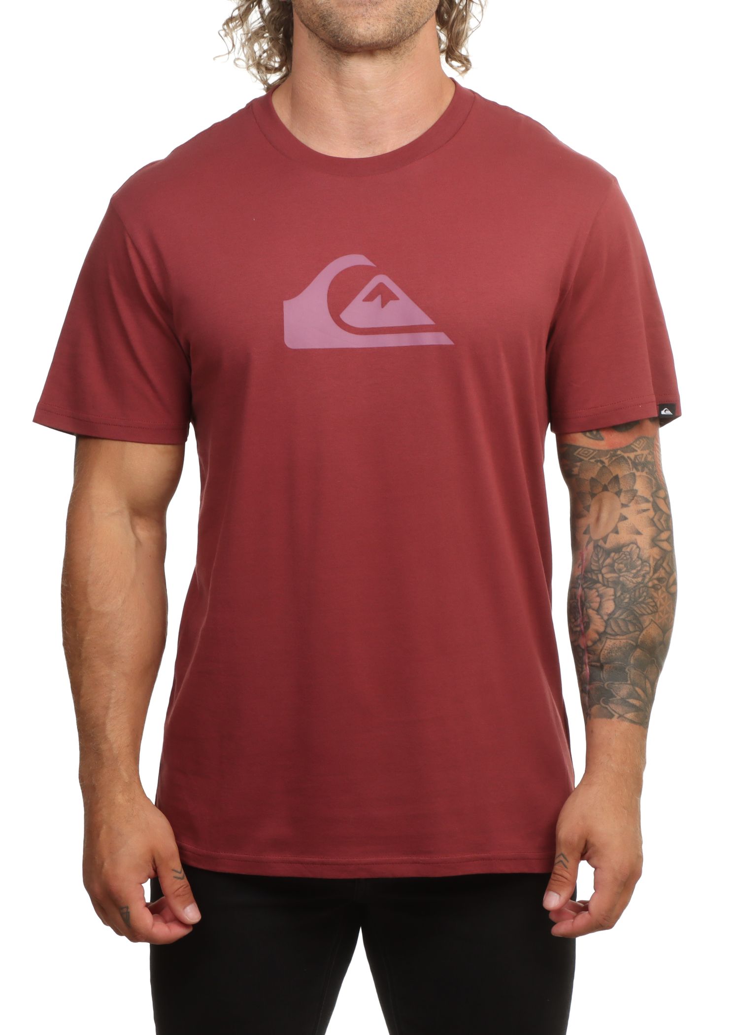 Quiksilver EV Comp Logo Tee Oxblood Red