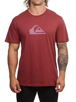 Quiksilver EV Comp Logo Tee Oxblood Red
