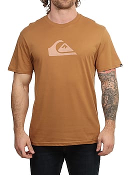 Quiksilver EV Comp Logo Tee Tobacco Brown