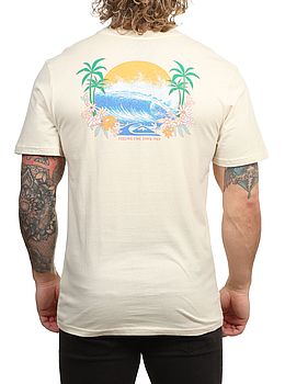 Quiksilver EV Barrel Paradise Tee Bone White