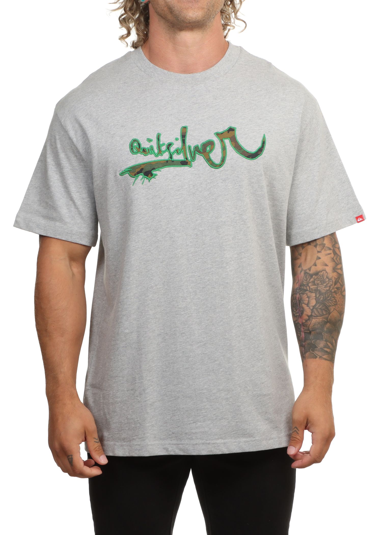 Quiksilver Vortex Tee Light Grey Heather