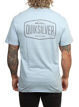 Quiksilver EV Surf Garage Tee Blue Fog