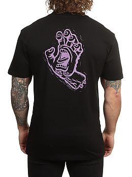 Santa Cruz Stamped Screaming Hand Tee Black