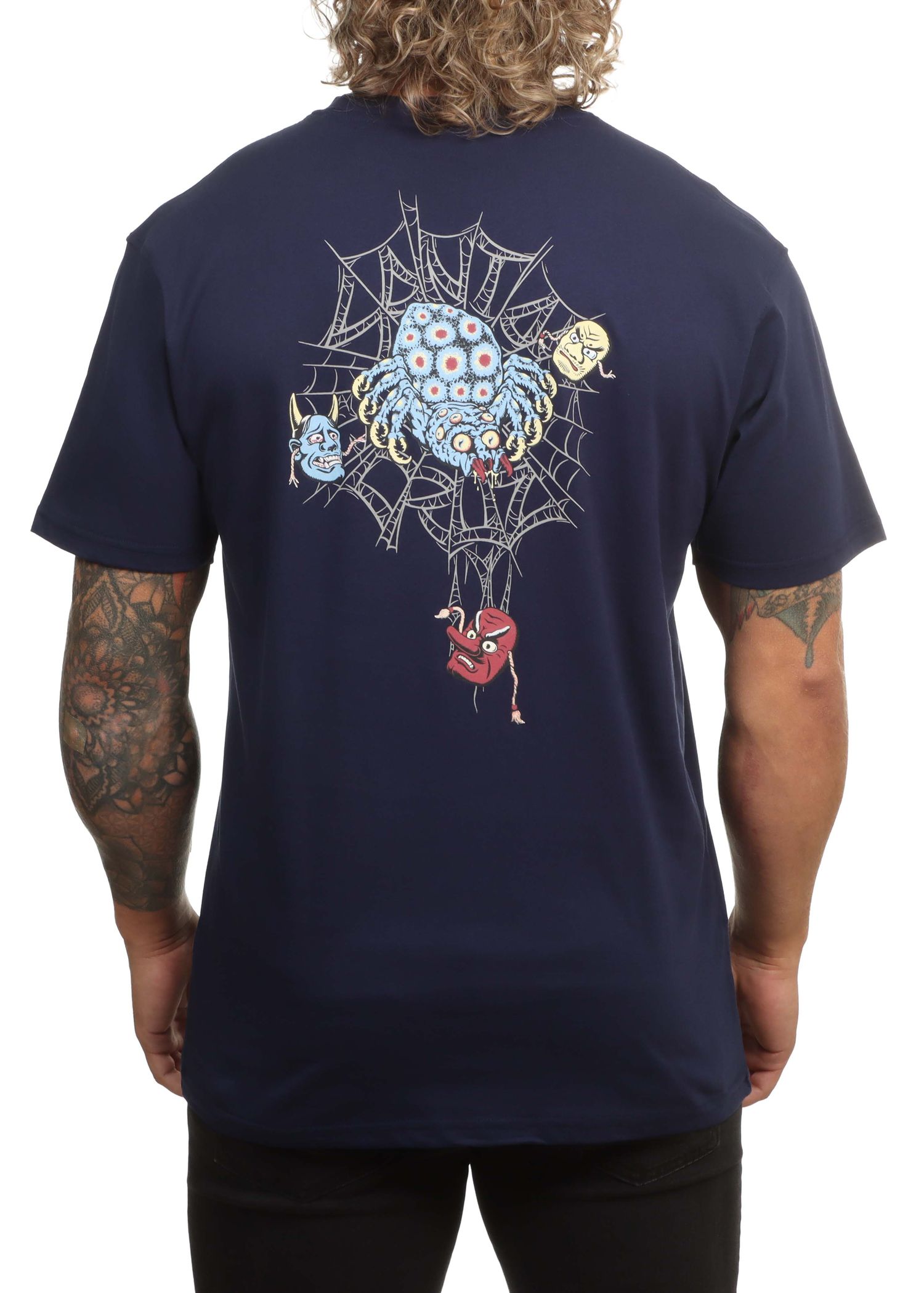 Santa Cruz Dressen Spider Tee Midnight Blue