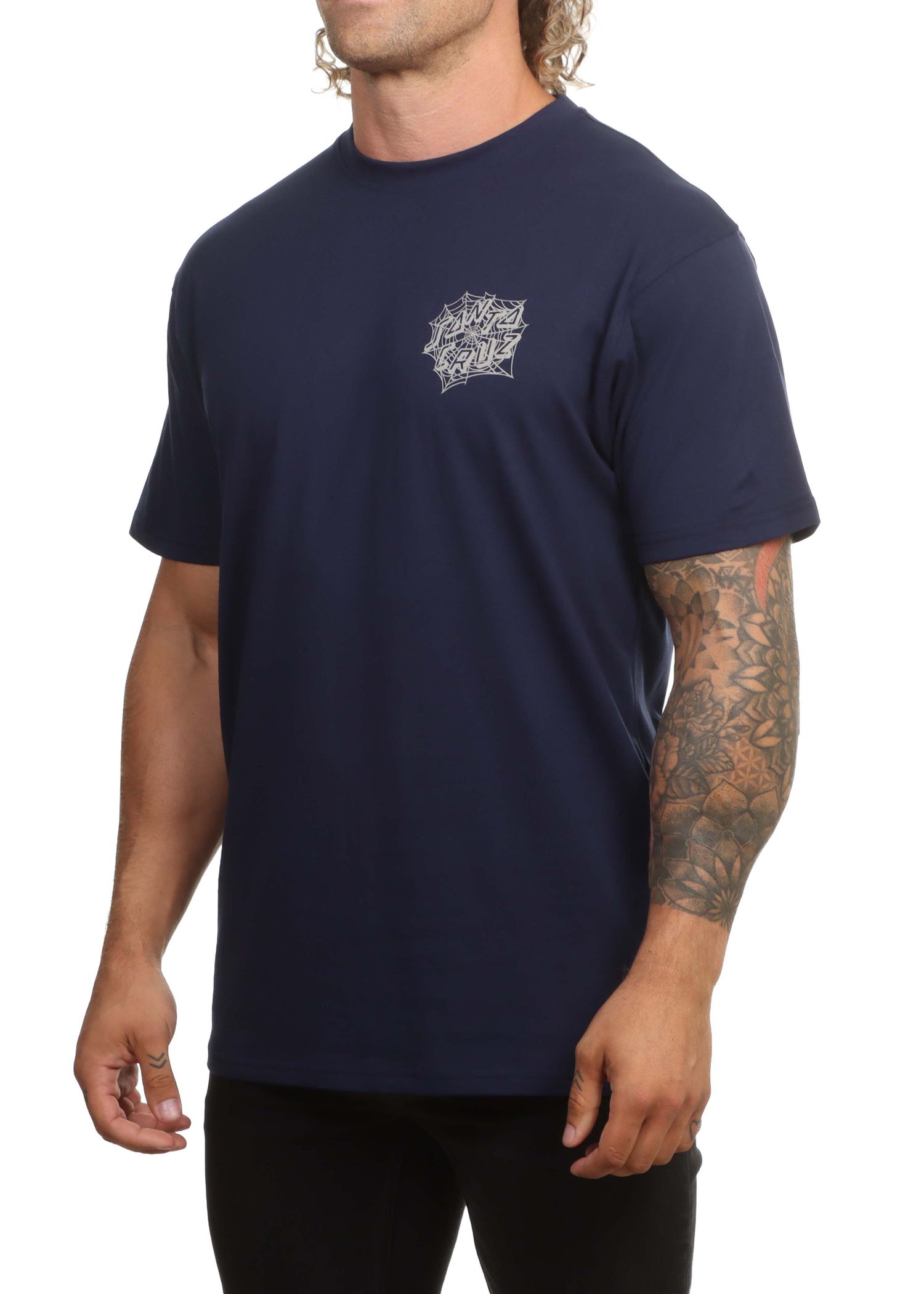 Santa Cruz Dressen Spider Tee Midnight Blue