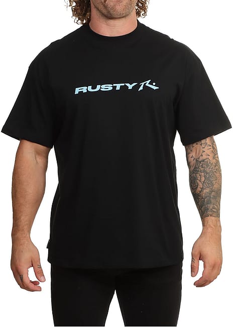 Rusty Panel Tee Rusty Vital Rusty Tee Black