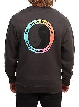 Town And Country Yin Yang 71 Crew Washed Black