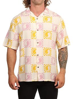 Town And Country Aloha Shirt Dawn Mauve