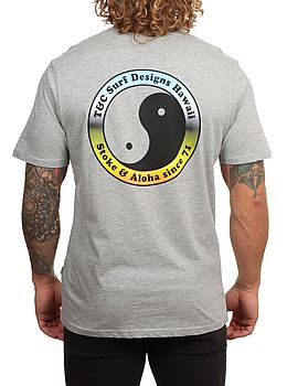 Town And Country Yin Yang 71 Logo Tee Grey