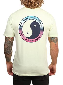 Town And Country Yin Yang 71 Logo Tee Lime Cream