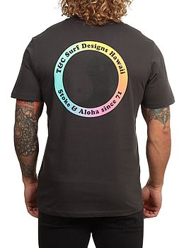 Town And Country Yin Yang 71 Logo Tee Wash Black