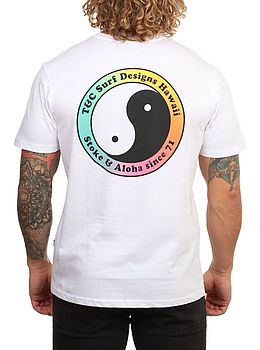 Town And Country Yin Yang 71 Logo Tee White