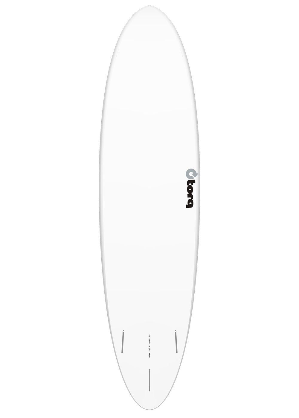 Torq Mod Fun Surfboard 7Ft6 White Pinline