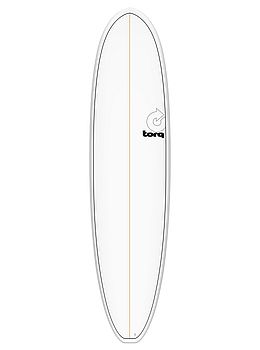 Torq Mod Fun V+ Surfboard 7ft8 White Pinline