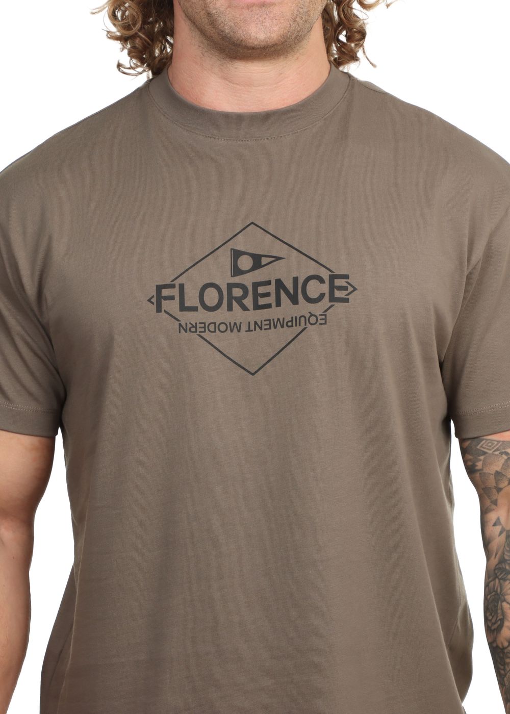 Florence Marine X Florence Flag Tee Pumice