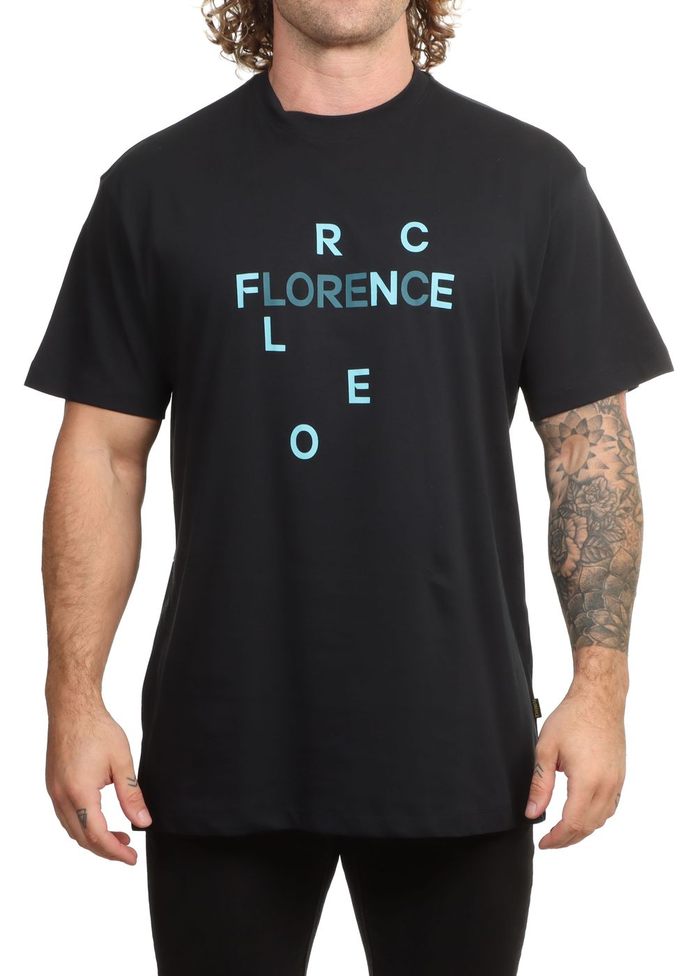 Florence Marine X Logo Scatter Tee Black