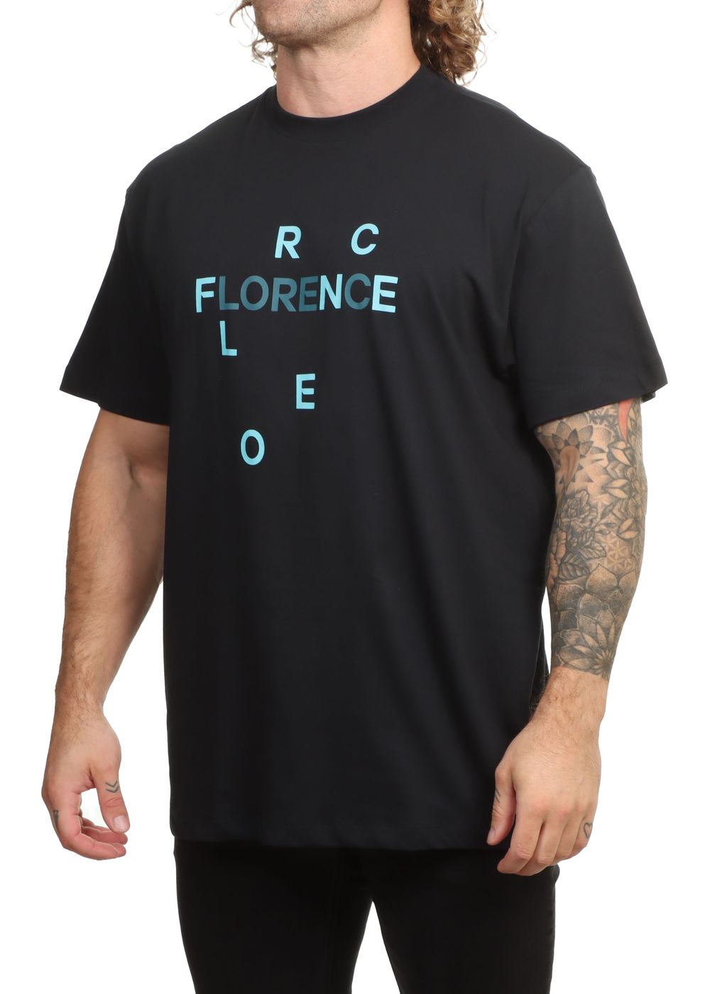 Florence Marine X Logo Scatter Tee Black