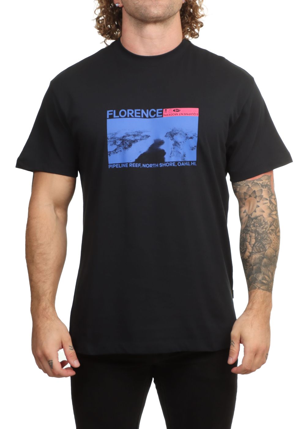 Florence Marine X Pipeline Reef Tee Black