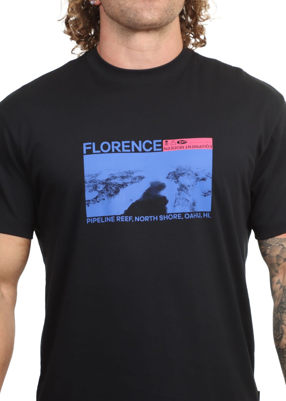 Florence Marine X Pipeline Reef Tee Black