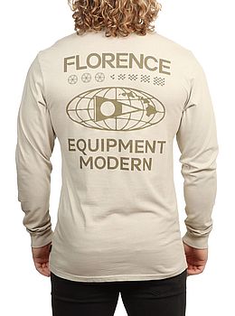 Florence Marine X Decal Long Sleeve Tan